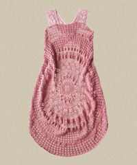【Seek an nur】Vintage cotton crochet dress
