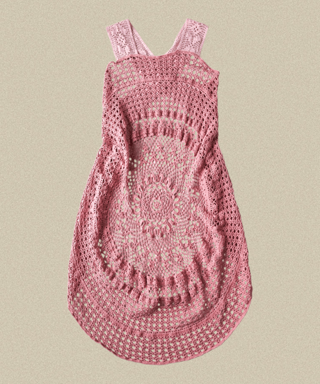 【Seek an nur】Vintage cotton crochet dress