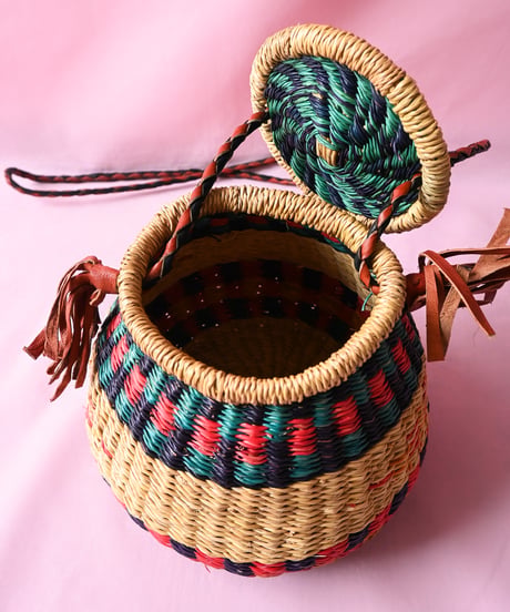 【tiny yearn】Bolga Pot Woven Craft Basket
