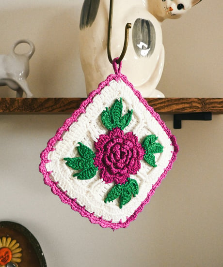 【Goods】Vintage Hand Crocheted Hot Pad