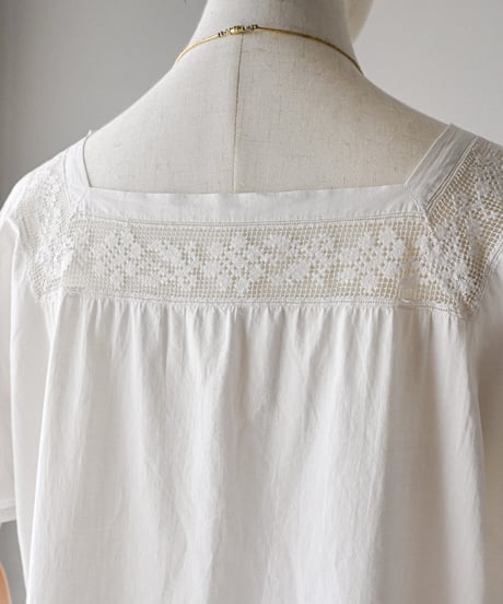 【Seek an nur】1900-10's antique night gown dress