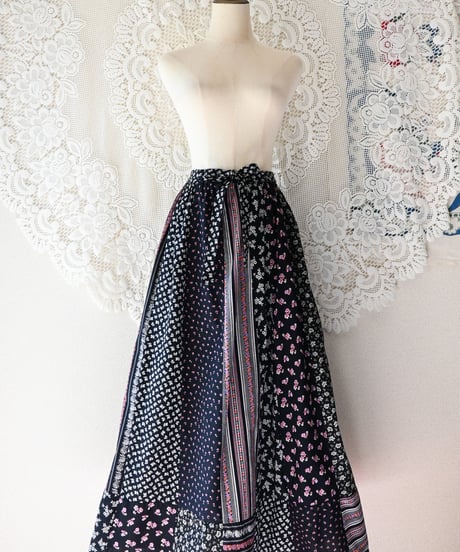 【Seek an nur】Euro Floral Maxi Skirt