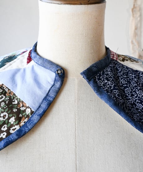 【tiny yearn】Crazy Quilted Patchwork Detachable Collar