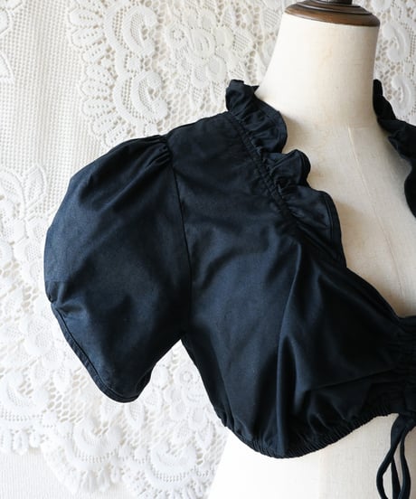 【Seek an nur】Euro Cropped Frill Dirndl Blouse