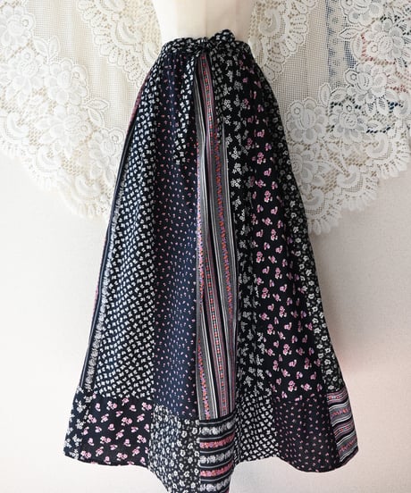 【Seek an nur】Euro Floral Maxi Skirt