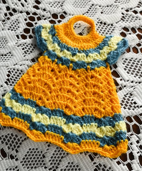【Goods】Vintage Hand Crocheted Hot Pad
