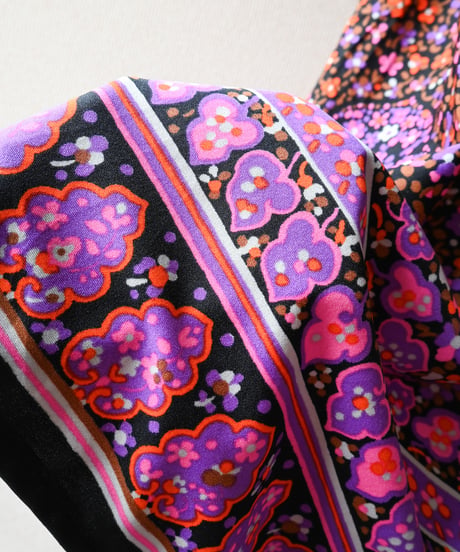 【tiny yearn】1970's Euro Floral Maxi Skirt