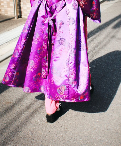 【tiny yearn】Embroidered Purple China Gown