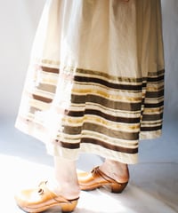 【Seek an nur】Euro Ribbon Cotton Wrap Skirt