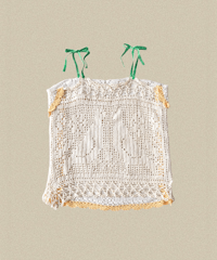 【Seek an nur】Vintage cotton crochet cami
