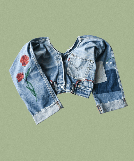 【curoam】Levi's denim pants reworked jacket