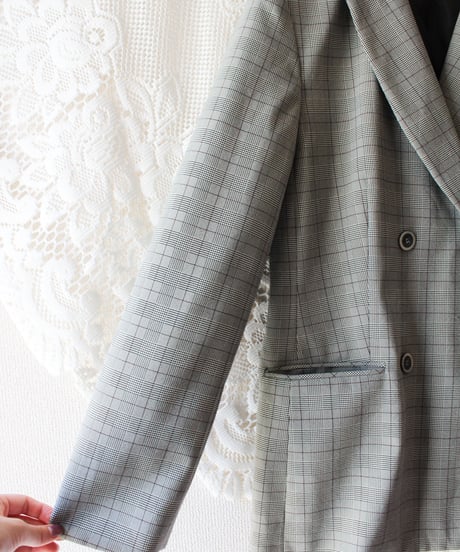 【Seek an nur】Glen Check Jacket&Pants Set up
