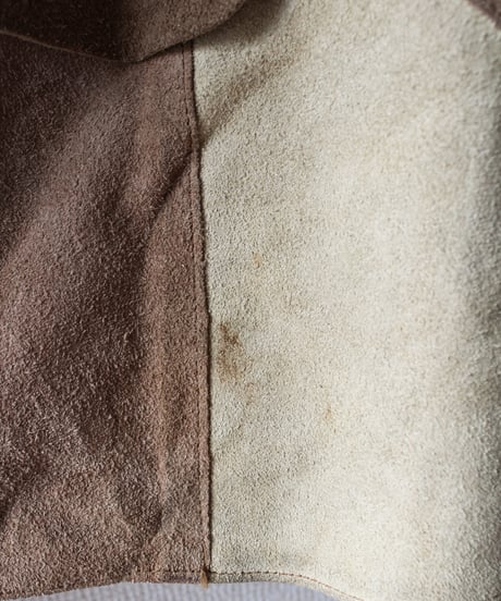 【tiny yearn】1970's Vintage Floral Suede Cape
