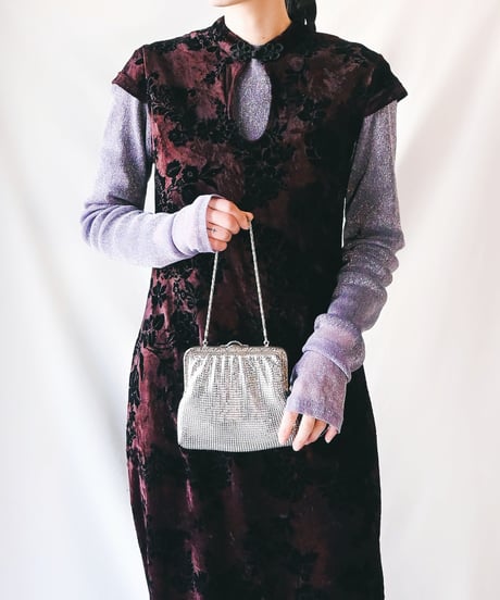 【Goods】Vintage Metallic Mesh Evening Bag