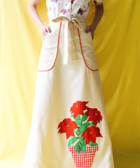 【tiny yearn】1970's Vintage Wrap Maxi Skirt