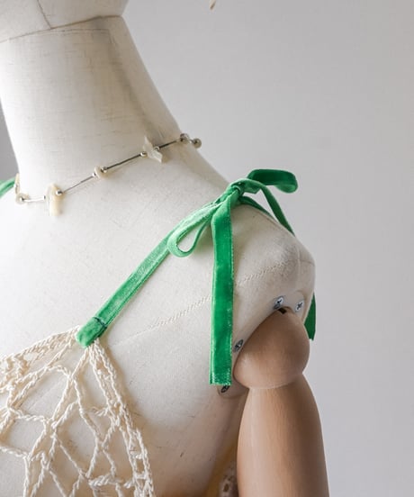 【Seek an nur】Vintage cotton crochet cami