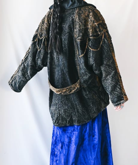 【Seek an nur】Design Chemical Denim Over Jacket