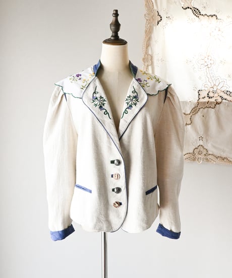 【Seek an nur】Tyrolean Linen Trachten Jacket