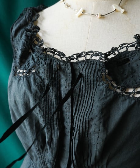 【Seek an nur】French Antique Night Blouse