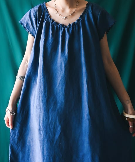 【Seek an nur】Early 20th c. French Linen Night Dress
