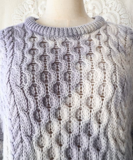【Seek an nur】Ireland Alan Knit Fisherman Sweater