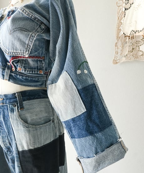【curoam】Levi's denim pants reworked jacket