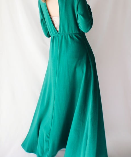 【Seek an nur】Open Back Jersey Maxi Dress⁡