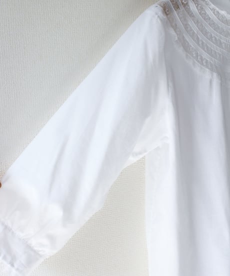 【Seek an nur】Euro Round Lace Night Shirt Dress