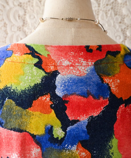 【tiny yearn】USA Art Floral T-shirt
