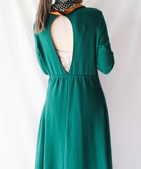 【Seek an nur】Open Back Jersey Maxi Dress⁡