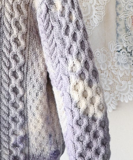 【Seek an nur】Ireland Alan Knit Fisherman Sweater