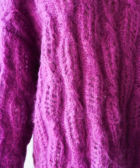 【tiny yearn】Lace Mohair Knit Sweater