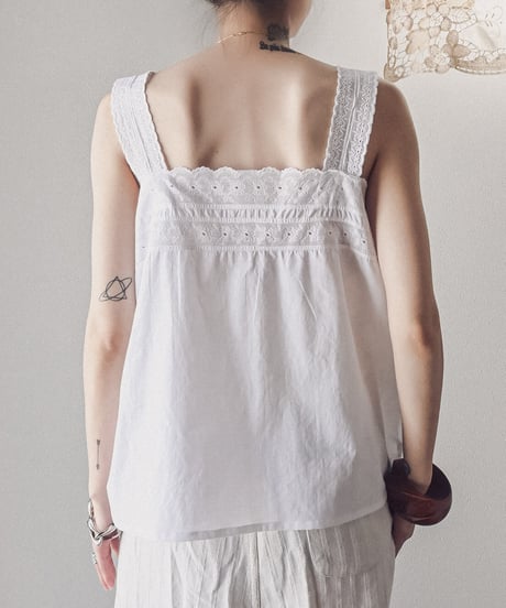 【Seek an nur】1920-40's antique cotton night cami