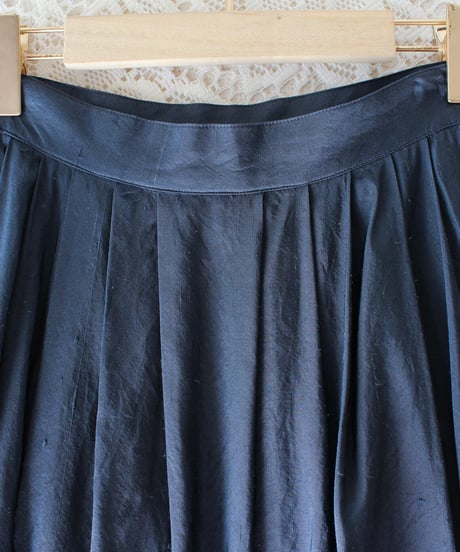 【Seek an nur】Euro Ribbon Lace Silk Maxi Skirt