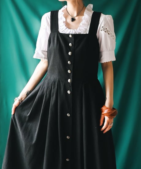 【Seek an nur】Euro Cropped Puff Dirndl Blouse