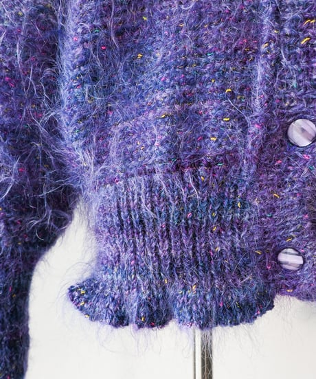 【Seek an nur】Fancy Mohair Knit Cardigan