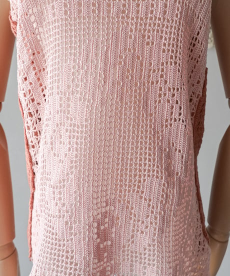 【Seek an nur】Vintage cotton crochet tops