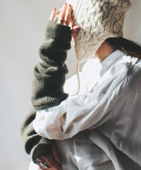 【Seek an nur】Military Lib Knit Arm Warmer