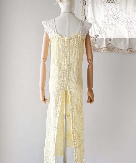 【Seek an nur】Vintage cotton crochet dress