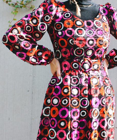 【tiny yearn】1970's Vintage German Sheer Maxi Dress