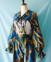 【tiny yearn】African Batik Bolero & Pants Set up
