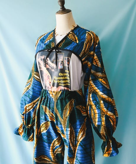 【tiny yearn】African Batik Bolero & Pants Set up