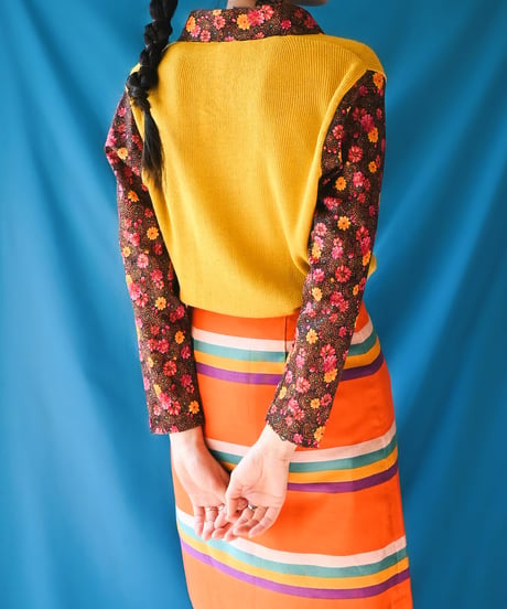【tiny yearn】Euro Layered Design Knit Tops