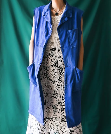 【Seek an nur】⁡Euro Work Cutoff Vest