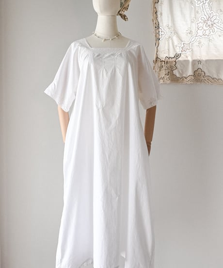 【Seek an nur】1900-10's antique night gown dress