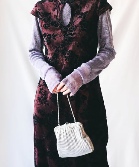 【Goods】Vintage Metallic Mesh Evening Bag