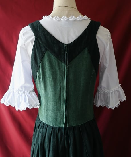 【Seek an nur】Tyrolean Linen Dirndl Dress