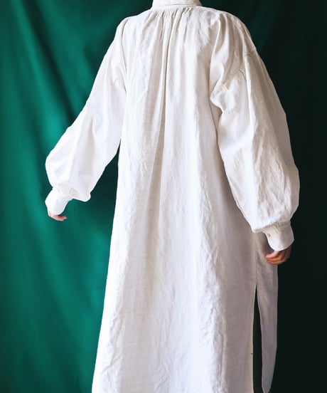【Seek an nur】1890-1920's French Antique Linen Smock