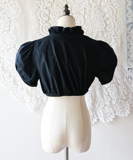 【Seek an nur】Euro Cropped Frill Dirndl Blouse