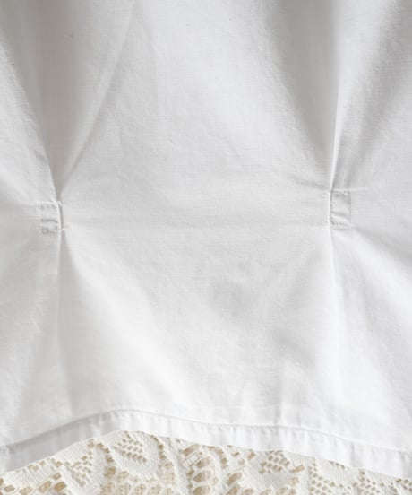【Seek an nur】⁡1900~20's Embroidered Night Blouse